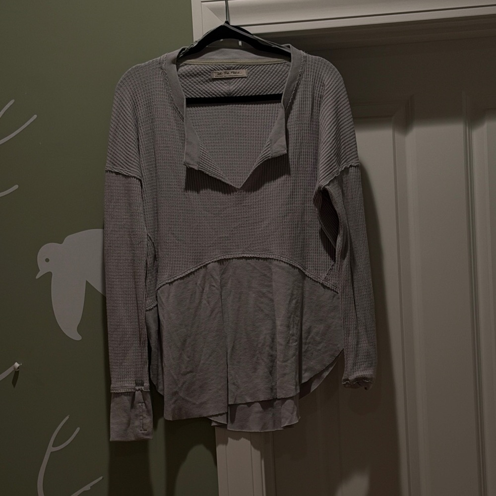 Chic Gray Button Down Shirt